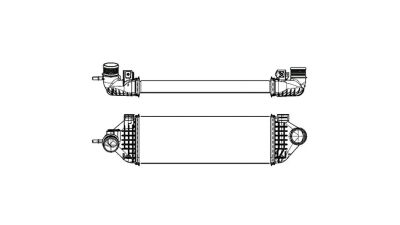 Intercooler Ford Focus III, 01.2011-2018, C-Max/C-Max Grand, 10.2010-, motor 1.6 Ecoboost 110/134kw, benzina, cutie manuala, cu/fara AC, aluminiu brazat/plastic, 657x157x40 mm, Behr/Hella, 