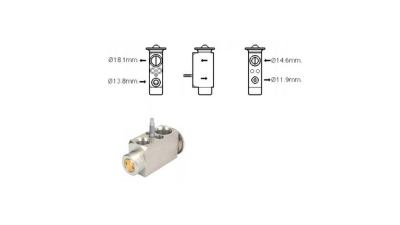 Supapa expansiune clima BAV, Ford Focus III, 2011-2018, C-Max/C-Max Grand, 2011-, motor diesel; benzina