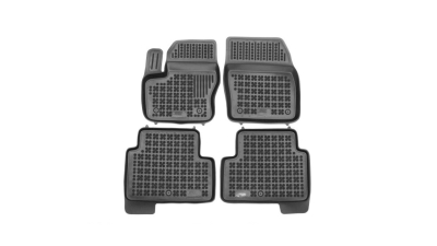 Set covorase auto din cauciuc FORD KUGA, 01.2013-01.2020, presuri tip tavita, negru