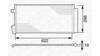 Condensator clima  MAGNETI MARELLI Fiat Doblo Microbus (152, 263)