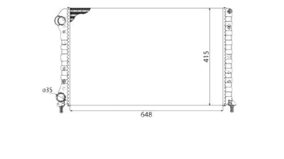 Radiator apa racire motor  MAGNETI MARELLI Fiat Doblo (119)