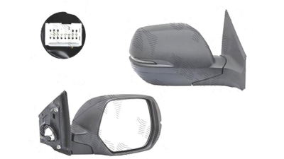 Oglinda exterioara Honda Crv (Rm), 11.2011-03.2015; Crv (Rm), 01.2015-, Dreapta, reglare electrica; grunduita; incalzita; geam convex; cromat; 7 pini; cu semnalizare, View Max