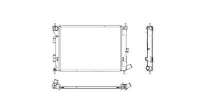 Radiator racire Hyundai I30 (GD), 12.2011-12.2016, motor 1.6, 88/99 kw, benzina, cutie automata, cu/fara AC, tip Halla 550x397x16 mm, tip Hella, aluminiu brazat/plastic 