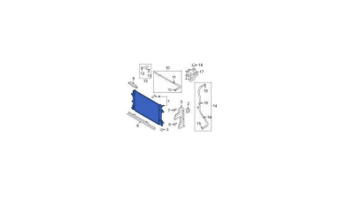 Radiator racire motor Hyundai Ioniq 2016-, material Rezervor plastic, fagure aluminiu brazat, Halla/Hanon 40H1081X