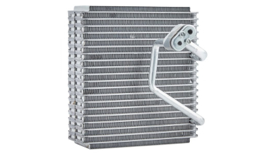 Evaporator aer conditionat Hyundai Tucson, 2004-2006 motor 2.0; 2.7 V6, benzina, full aluminiu brazat, 235x250x73 mm, iesire 14, 4 mm, intrare 14, 4 mm, tehnologie cu curgere paralela, 