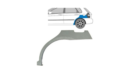 Segment exterior reparatie aripa spate Kia Cerato (Fe), 04.2004-08.2008, spate, Stanga