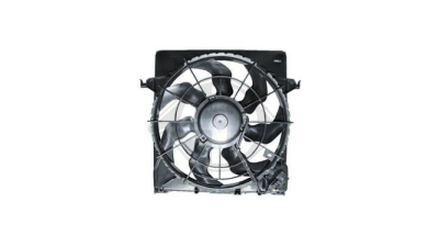 GMV radiator electroventilator Hyundai Elantra 2006-2011 motor 1, 6 CRDi 118kw diesel, cu AC cu 3 pini, 180W, 420 mm, cu pre-rezistor, 