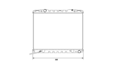 Radiator racire Kia Sorento (Jc), 07.2002-04.2004, Motorizare 2, 5 Crdi 103kw Diesel, tip climatizare Cu/fara AC, cutie Manuala, dimensiune 649x470x18mm, Cu lipire fagure prin brazare, Original