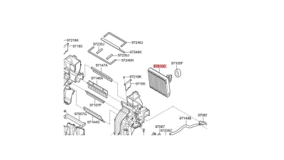 Evaporator aer conditionat Hyundai Solaris/Accent 2010-; Kia Rio 2016-, 245x255x45mm, BestAutoVest 41B2P8-1