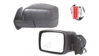 Oglinda exterioara Land Rover Discovery Iii/Lr3 (Taa), 04.2004-03.2009; Range Rover Sport (Ls), 07.2006-, Stanga, reglare electrica; carcasa neagra; incalzita; geam convex; cromat; pliere electrica; 6 pini, View Max