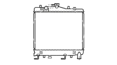 Radiator racire Kia PRIDE, 1990-2000, motor 1.3, 47/54 kw, benzina, cutie automata, cu/fara AC, 321x383x26 mm, aluminiu brazat/plastic, 