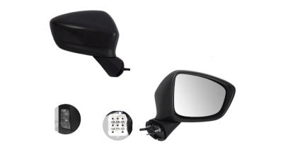 Oglinda exterioara Mazda CX-5 (Ke), 03.2012-2014, partea Dreapta, culoare sticla crom , sticla convexa, cu carcasa grunduita, cu incalzire , ajustare electrica, pliabila, cu 8 pini, cu lampa cu LED