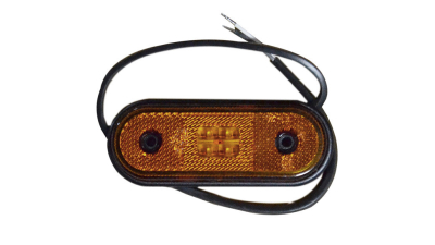 Lampa gabarit auto BestAutoVest 12/24V ovala orange cu leduri , 120x67mm , 1 buc.