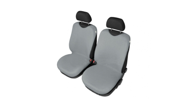 Set huse scaune fata tip maieu pentru Seat Altea, Gri deschis, 2 bucati