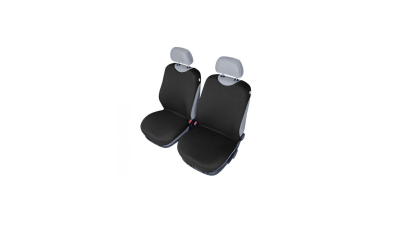 Set huse scaune fata tip maieu pentru Audi Q5, culoare Negru, 2 bucati