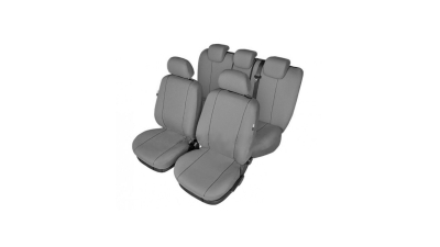 Set huse scaun model Hermes Grey pentru BMW Seria 1, culoare gri, set huse auto Fata si Spate