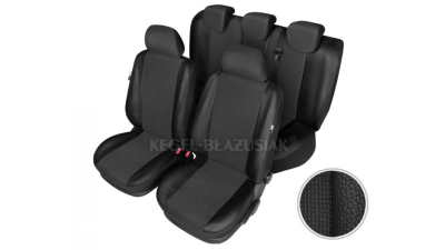 Set huse scaun model Centurion pentru Saab 93, culoare negru, set huse auto Fata si Spate