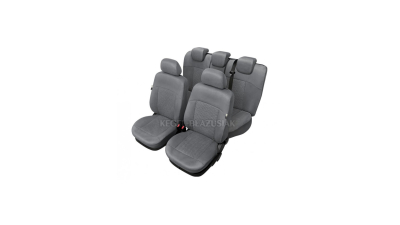 Set huse scaun model Arcadia pentru Skoda Yeti Din 2013, culoare gri, set huse auto Fata si Spate