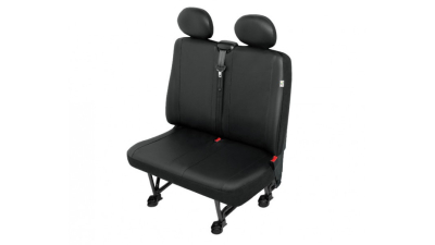 Husa bancheta cu doua locuri Practical DV2 Trafic imitatie piele neagra, pentru Nissan Primastar I, Opel Vivaro, Renault Trafic 2