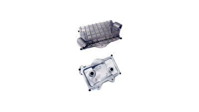 Radiator racire ulei motor, termoflot Mercedes Clasa C (W202), 05.1993-05.2000, motor 2.2 d, 70 kw; 2.5 D, 83 kw, diesel, cv automata, C220, C250 diesel, 164x97x24 mm, garnituri incluse, din aluminiu