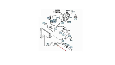 Furtun radiator Mercedes Cls-Class (C219) 2004-2011, E-Class (W211) 2002-2009, cauciuc, BestAutoVest 5016PW-1