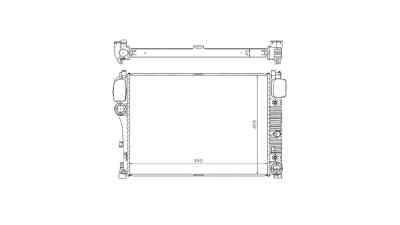 Radiator racire Mercedes Clasa S (W221), 2005-2013 Tip S400 Hybrid (3,5 V6 205/220kw) Benzina/Diesel, Automat, Cu/fara AC, cu conectori rapizi intrare/iesire, 640x445x33, Cu lipire fagure prin brazare Aftermarket