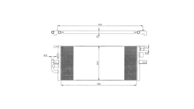 Radiator racire Mercedes Clasa Cl (C215), 1999-2006 Tip Cl600 (5,5 V12t 368kw), Mercedes Clasa S (W220), 1998-2005 Tip S55 Amg Kompressor (5,4 V8 Compressor 368kw); Benzina, Automat, Cu/fara AC, radiator aditional, 266x590x21, Full Aluminium Brazed Origin