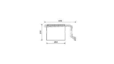 Evaporator aer conditionat Mercedes Vito/Viano (W639) 2003-2014, 235x265x65mm, BestAutoVest 5040P8-1