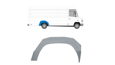 Segment exterior reparatie aripa spate Mercedes 512d-814 Da, (Vario) 09.1996-, spate, Dreapta