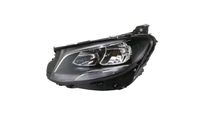 Far Mercedes Clasa E (W213), 03.2016-, fata, Stanga, fara "Mercedes Benz" inscription; cu LED daytime running light; H7+H7+LED+PY21W; electric; cu motor; DEPO