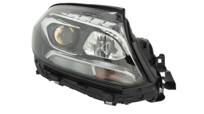 Far Mercedes Clasa Gls (X166), 11.2015-, fata, Dreapta, cu LED daytime running light; H7+H7+LED+PY21W; electric; cu motor;