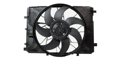 GMV radiator electroventilator Mercedes Clasa B (W246; B160), 2011-, motor 1.6 T, benzina, cu modul de control electronic, 