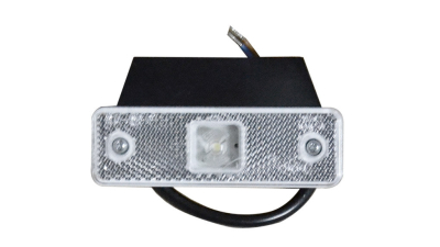 Lampa gabarit auto BestAutoVest 12/24V dreptunghiulara alba cu leduri, 98x31x18mm , 1 buc.