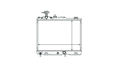 Radiator racire Mitsubishi Space Star, 06.2013-, motor 1.2, 59 kw, benzina, cutie automata, cu/fara AC, 480x370x16 mm, SRLine, aluminiu brazat/plastic 