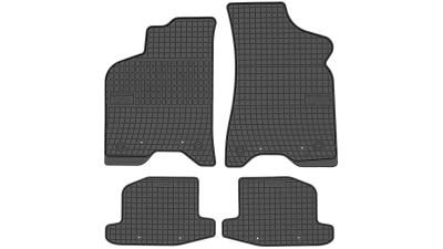 Set covorase auto din cauciuc Vw Lupo 1998-2005, Seat Arosa 1997-2005 Negre culoare Negru, presuri BestAutoVest, 4 buc.