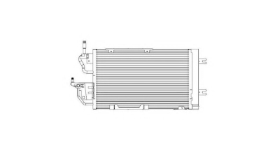 Condensator climatizare Opel Astra H, 09.2004-12.2011, motor 1.9 CDTI, 88kw/110 kw diesel, cutie manuala, full aluminiu brazat, 505 (465)x330x16 mm, cu uscator si filtru integrat