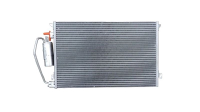 Condensator climatizare OEM/OES Opel Vectra C, 04.2002-03.2005, Signum, 05.2003-09.2005, motor 2.0 DTI, 74 kw; 2.2 DTI, 92 kw diesel, full aluminiu brazat, 660 (620)x415x16 mm, cu uscator filtrat