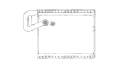 Evaporator aer conditionat Citroen C3 PICASSO, 2008-; C3, 2010-2016; C4 AIRCROSS, 2012-; DS DS3, 2010-diesel, full aluminiu brazat, 200x235x38 mm, iesire 11, 6 mm, intrare 17, 6 mm, tehnologie cu curgere paralela,