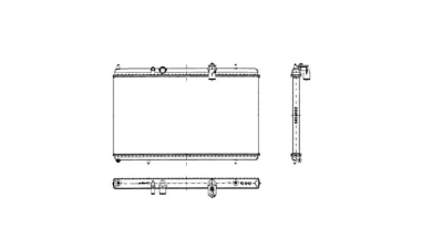 Radiator racire Citroen C5, 09.2004-2008, Citroen C5, 2008-, Citroen C6, 08.2005-2012, Peugeot 407, 02.2004-2011 Motorizari 3, 0 V6 152/155/173kw Benzina, tip climatizare Cu/fara AC, cutie automata, dimensiune 688x380x26mm, Cu lipire fagure prin brazare, 