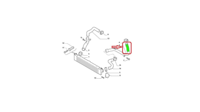 Furtun intercooler, supraalimentare Citroen Jumper 2006-2014; Fiat Ducato 2006-2014; Peugeot Boxer 2006-2014, diametru 48 mm, cauciuc, BestAutoVest 5770PT-6