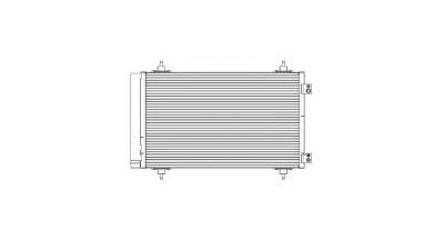 Condensator climatizare OEM/OES Peugeot 3008, 03.2010-2016, 5008, 09.2009-2016, motor 2.0 HDI, 120 kw diesel, cutie automata, full aluminiu brazat, 570(530)x363(340)x16 mm, cu uscator si filtru integrat