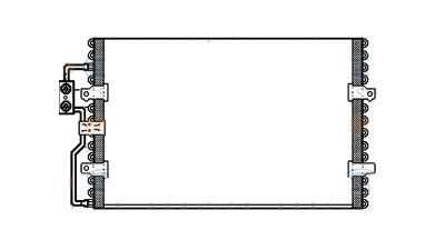 Condensator climatizare OEM/OES Fiat Ulysse, 05.1998-09.2000, motor 2.0, 97 kw benzina, cutie manuala/automata, full aluminiu brazat, 730 (680)x455x17 mm, fara filtru uscator