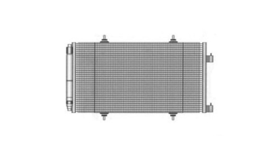 Condensator climatizare OEM/OES Peugeot 807, 06.2002-2012, motor 3.0 V6, 150 kw benzina, cutie automata, full aluminiu brazat, 750 (705)x360x16 mm, cu uscator si filtru integrat