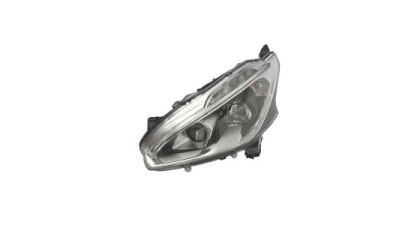 Far Peugeot 208, 06.2015-, fata, Stanga, cu LED daytime running light; H7+H7+LED+PY21W; electric; fara motoras;