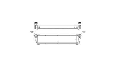 Radiator racire Porsche 911 (997), 2004-2012 Modele Gt2; Carrera, Gt3/Gt/ Rs; Gt3; Turbo; Gt3 Rs; Turbo S; Turbo; Benzina, Manual, cu AC, cu conectori rapizi intrare/iesire, 610x118x40, Cu lipire fagure mecanica Aftermarket