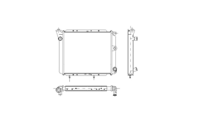 Radiator racire Renault 9/R9 07.1981-03.1986; Renault 11/R11 02.1983-03.1986 Motorizare 1, 6 D 40kw Diesel, tip climatizare fara AC, cutie Manuala, dimensiune 400x395x32mm, Cu lipire fagure mecanica, Aftermarket