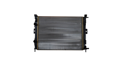 Radiator racire Renault Megane Ii (M), 2002-2008 Motor 1, 4 72kw/1, 6 77kw Cv Manuala Cu Ac, Renault Scenic Ii (Jm), 2003-2009 1, 4 70kw/1, 6 83kw Cv Manuala Cu/Fara Ac Benzina, dimensiune 590x453x23mm, Cu lipire fagure mecanica, DEUS