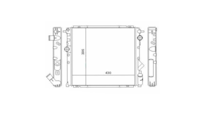 Radiator racire Renault 19, 1988-1996, Motorizare 1, 7 68kw Benzina, cutie Manuala, dimensiune 430x390x36mm, Cupru/Plastic, Aftermarket