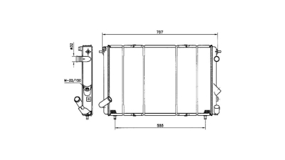 Radiator racire Renault Espace 1 (J11) 03.1991-1996 ; Espace 2 (J/S63) , 03.1991-12.1996 2,1 Td 66kw, 2,8 V6 110kw Cv Automata/Manuala Benzina, Automat, Cu/fara AC, 620x398x46, Cu lipire fagure prin brazare Original (VALEO)