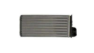 Radiator Incalzire Nissan Interstar, 04.2002-11.2003, motor 1.9 dci, 2.2 dci, 2.5 dci, diesel, cutie manuala, aluminiu mecanic/plastic, 330x157x42 mm, SRLine